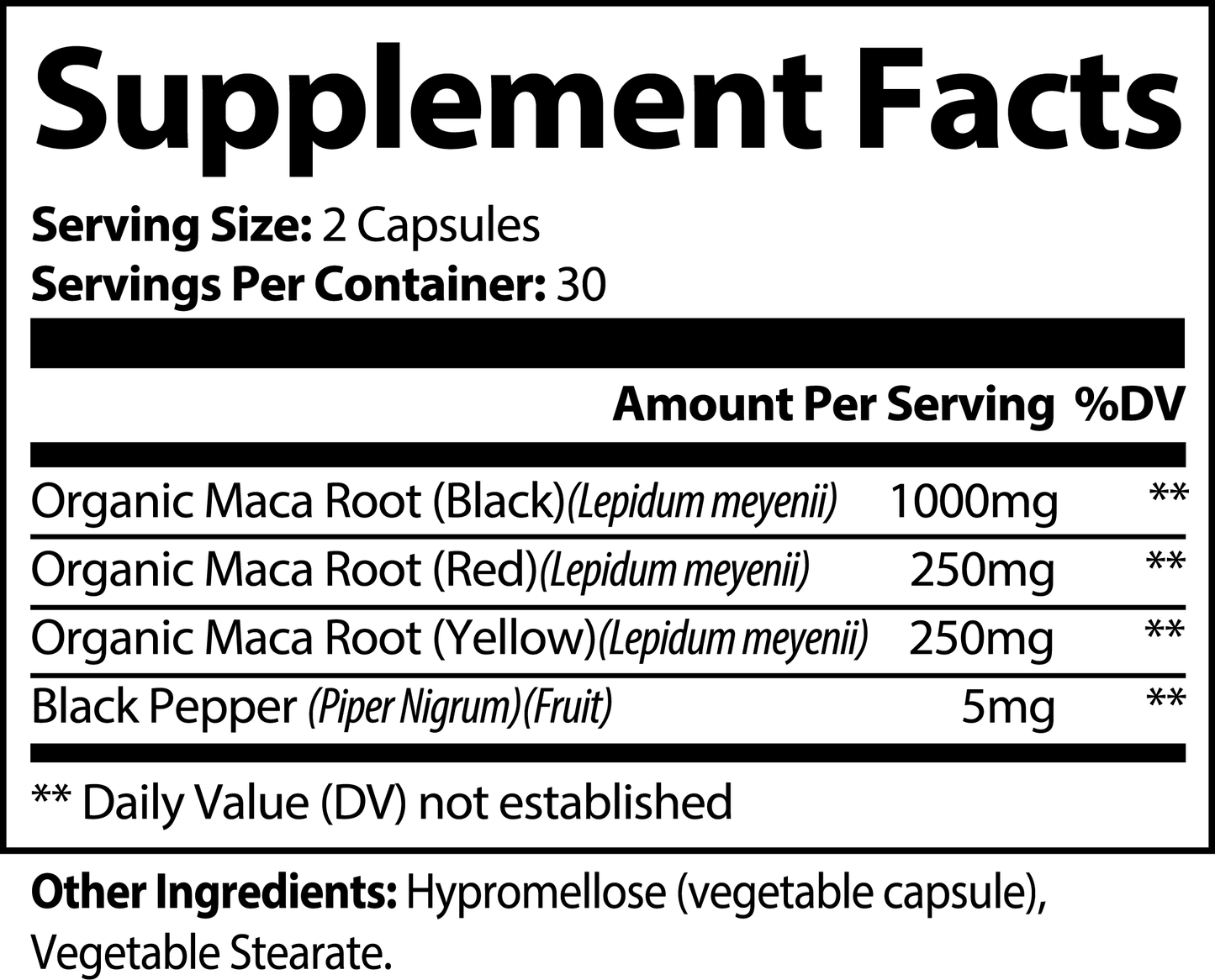 Maca Plus Capsule facts