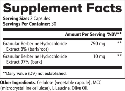 Berberine capsules facts